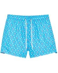 Sundek - Short De Bain À Motif Palmier - Lyst