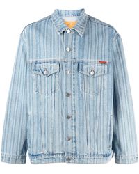 Martine Rose - Chaqueta vaquera a rayas - Lyst