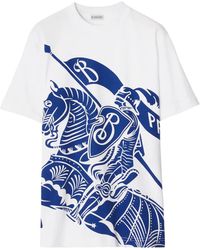 Burberry - Baumwolloberteil mit EKD-Motiv - Lyst