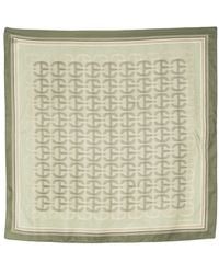 Claudie Pierlot - Monogram-pattern Silk Scarf - Lyst