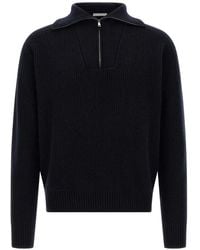Oliver Lattughi - Costa Inglese Ribbed-Knit Sweater - Lyst