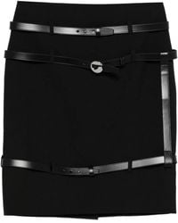 Coperni - Jupe Ceinturée À Finition En Cuir - Lyst