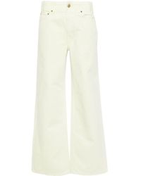 Ulla Johnson - Green Elodie High-rise Straight Jeans - Lyst