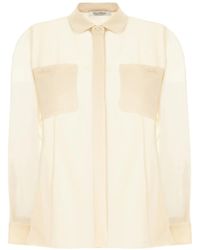 Max Mara - ロゴ シルクシャツ - Lyst