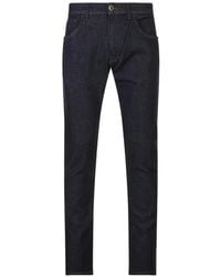 PT Torino - Logo-Patch Straight-Leg Jeans - Lyst