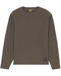 Iuter - Gerippter Pullover Mit Logo-Patch - Lyst