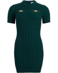 Patou - Cable-Knit-Button Mini Dress - Lyst