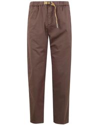 White Sand - Pocket Drawstring Trousers - Lyst
