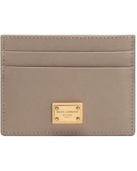 Dolce & Gabbana - Card Holder With Logo Plaque - Lyst