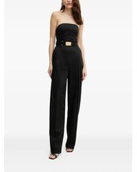 Elisabetta Franchi - Strapless Jumpsuit Met Ceintuur - Lyst