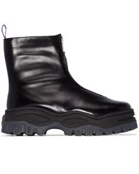 Eytys - Raven Zip Up Leather Boots - Lyst
