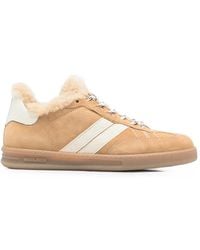 Woolrich - Shearling-Lined Panelled Sneakers - Lyst