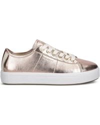 GANT - Metallic-Leather Lace-Up Sneakers - Lyst