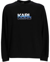 Karl Lagerfeld - Sweatshirt mit Logo-Print - Lyst
