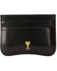 Ami Paris - Leather Cardholder - Lyst