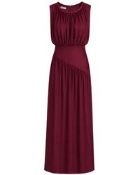 Baruni - Bianca Beaded Pleated Maxi Dress - Lyst