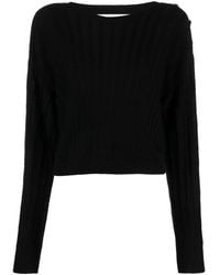 Ba&sh - Jynx Ribbed Cropped Jumper - Lyst