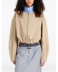 HOMMEGIRLS - Layered-Collar Bomber Jacket - Lyst