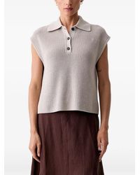 Marc O' Polo - Ribbed-Knit Polo Shirt - Lyst