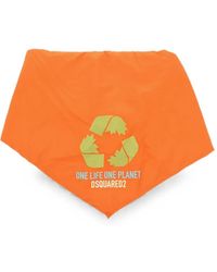 DSquared² - Logo-Print Padded Scarf - Lyst