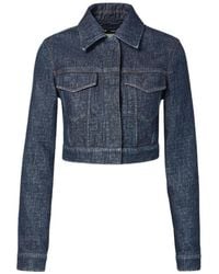 Fendi - Chaqueta Corta Con Logo - Lyst