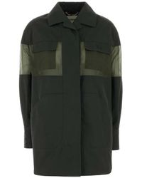 Fendi - Giacca Con Inserti Semi Trasparenti - Lyst