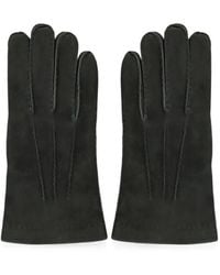 Moorer - Suede-Finish Stitched-Detail Gloves - Lyst