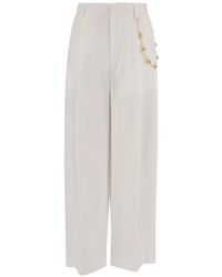 DARKPARK - Danielle Chain-Detail Palazzo Pants - Lyst