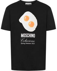 Moschino - T -shirt Met Afdrukken - Lyst