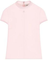Courreges - Crêpe Short-Sleeves Shirt - Lyst