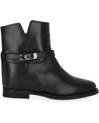 Via Roma 15 - Turn-Lock Strap Ankle Boots - Lyst