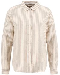 Barbour - Marine Gestreept Overhemd - Lyst