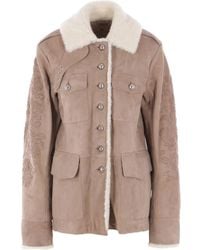 Ermanno Scervino - Embroidered Sheepskin Jacket - Lyst