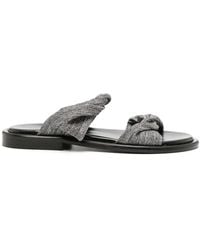 IRO - Twist Glitter Flat Slides - Lyst