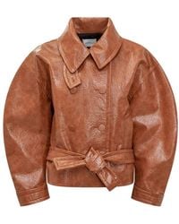 ANDAMANE - Balloon-Sleeve Double-Breasted Jacket - Lyst
