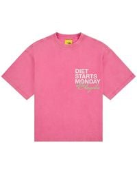 DIET STARTS MONDAY - Dsmla Logo-Print Cotton T-Shirt - Lyst