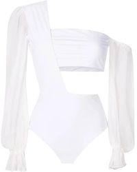 Amir Slama - One-Shoulder Bodysuit - Lyst