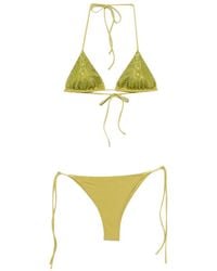 MC2 Saint Barth - Rhinestone-Embellished Triangle Bikini - Lyst