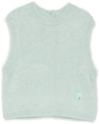 Cecilie Bahnsen - Fuzzy-Knit Sleeveless Top - Lyst