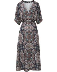 Veronica Beard - Robe Mi-Longue À Motif Cachemire - Lyst