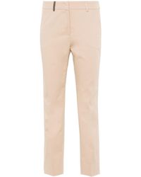 Peserico - Tapered-leg Tailored Trousers - Lyst