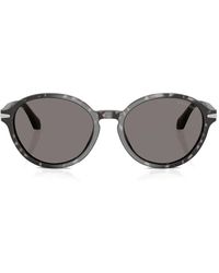 Giorgio Armani - Tortoiseshell Round-Frame Sunglasses - Lyst