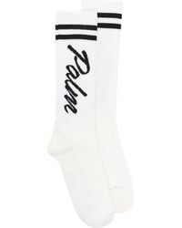 Palm Angels - Socken Mit Logo-Print - Lyst