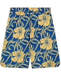 Drole de Monsieur - Hibiscus Floral Shorts - Lyst