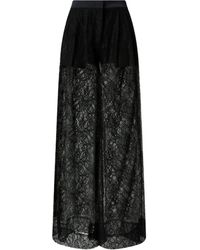Pinko - Lace-Panel Trousers - Lyst