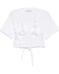 Pushbutton - Cropped Top Met Bh-Detail - Lyst