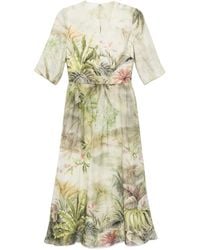 Elie Saab - Kleid mit Safari-Print - Lyst