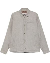 Herno - Chaqueta Con Bolsillo De Parche Y Botones - Lyst