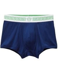 Versace - Ribbed Cotton-Jersey Trunks - Lyst