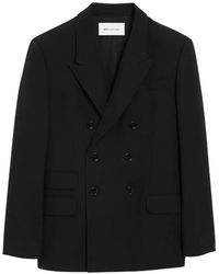 Ami Paris - Double-Breasted Straight-Fit Wool Blazer - Lyst